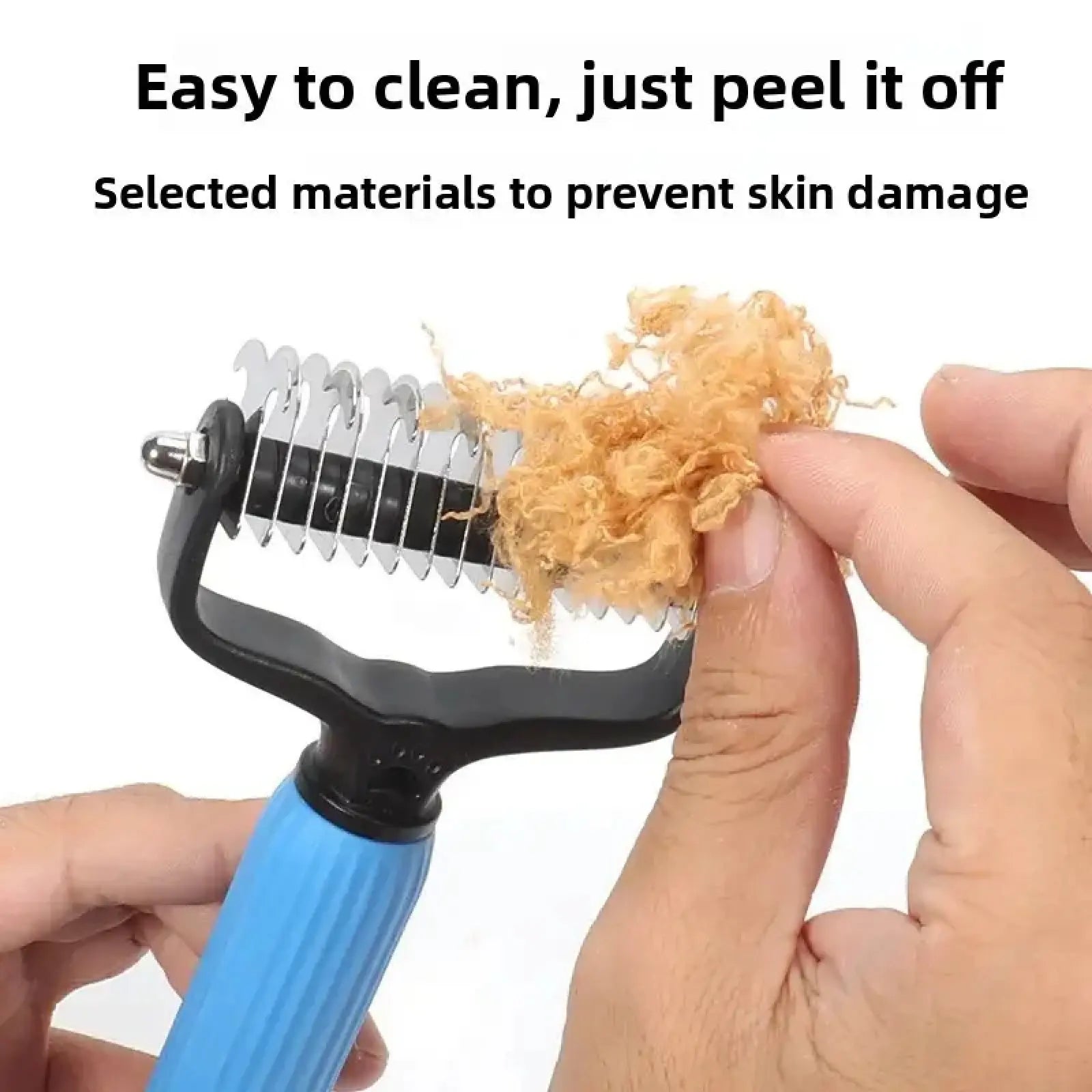 Professional Pet Grooming Tool - Universal Detangling Comb for Dogs with Stainless Steel Double-Sided Design for Efficient Shedding and Matted Hair Removal, Perfect for Daily Coat Care.