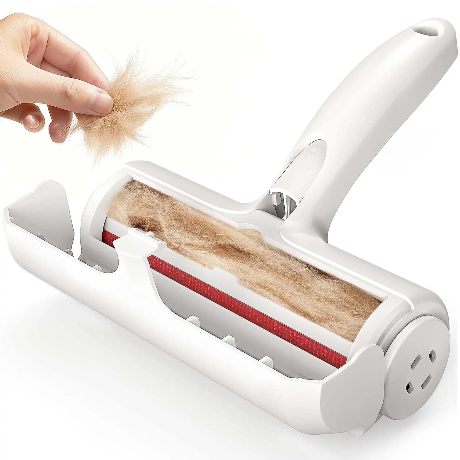 Premium Self-Cleaning Reusable Pet Hair Removal Roller with Integrated Fur Collection Bin for Furniture, Carpets, and Clothing